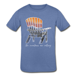 Kids' "Mountains Are Calling" Short Sleeve Tee - heather Blue