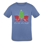 Kids' "Calm & Bright" Short Sleeve Tee - heather Blue
