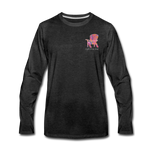 "Creativity Is Contagious" Long Sleeve Tee - charcoal gray