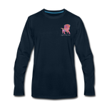 "Creativity Is Contagious" Long Sleeve Tee - deep navy