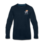 "Mountains Are Calling" Long Sleeve Tee - deep navy