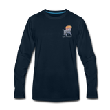 "Mountains Are Calling" Long Sleeve Tee - deep navy